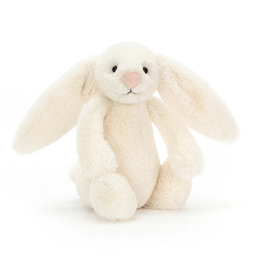 Jellycat Bashful Cream Bunny Stuffed Animal, Small, 7 inches