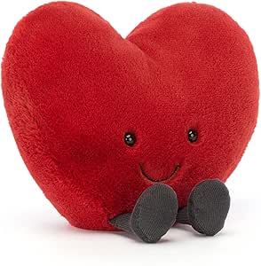 Amuseable Large Red Heart Collectable Stuffed Plush Decoration